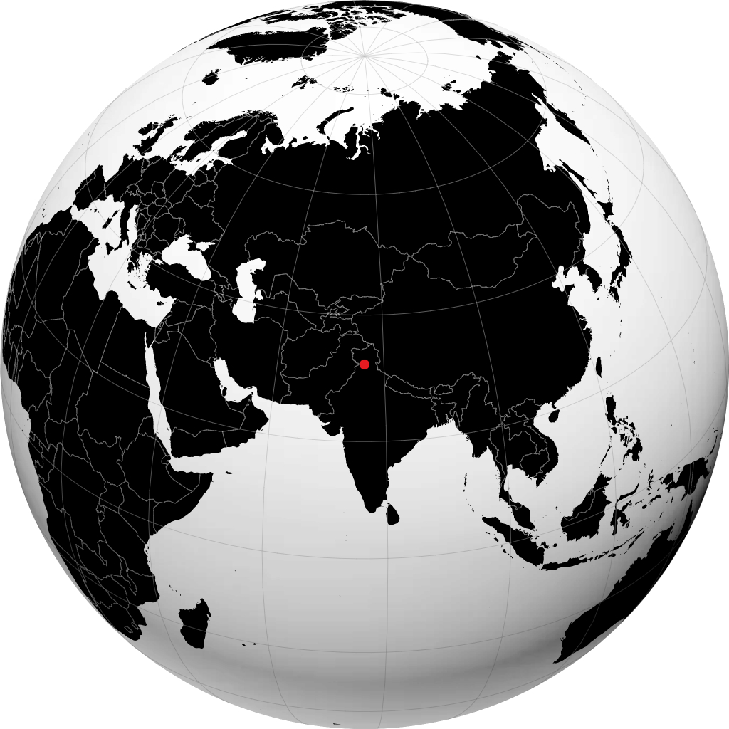 Dharamsala sur le globe