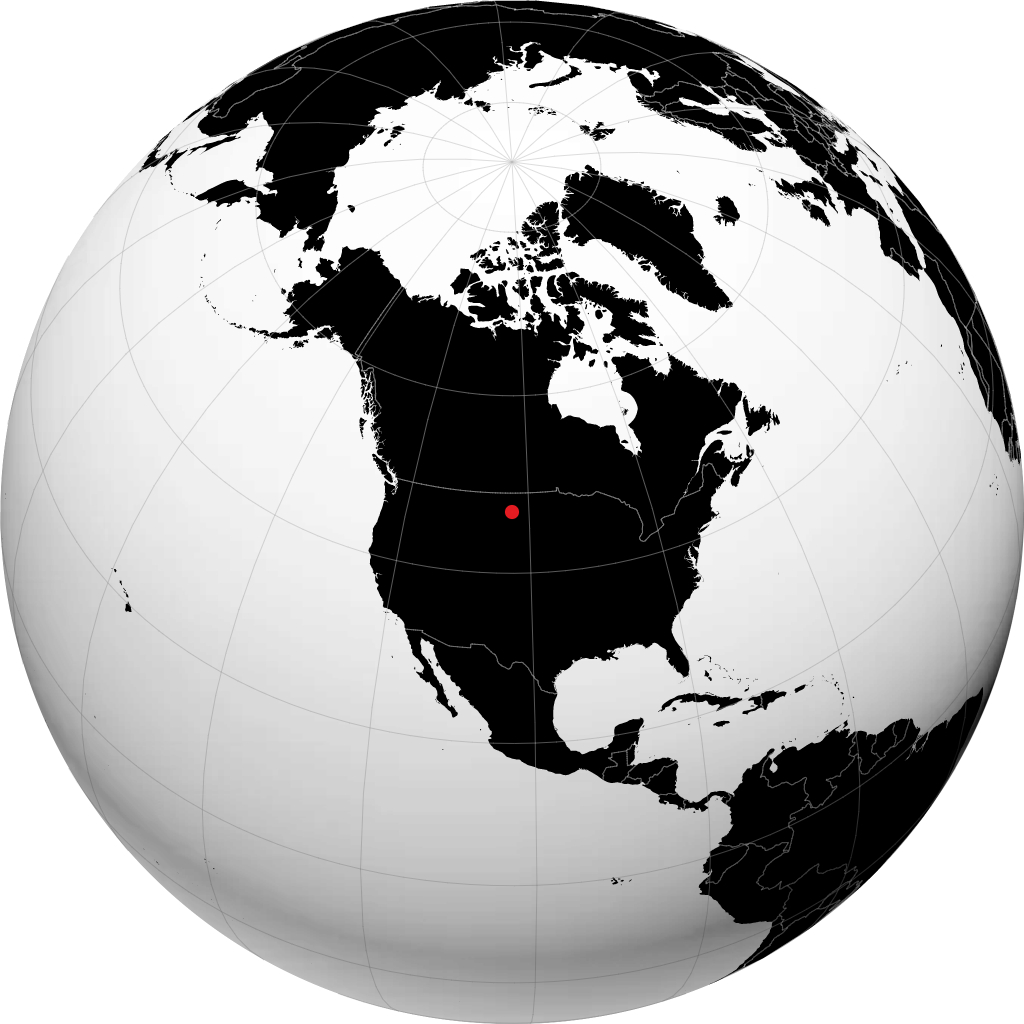 Dickinson sur le globe
