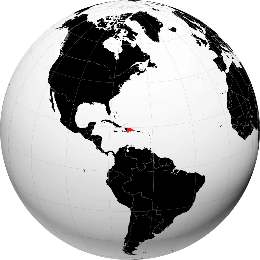 Rép. Dom. sur le globe