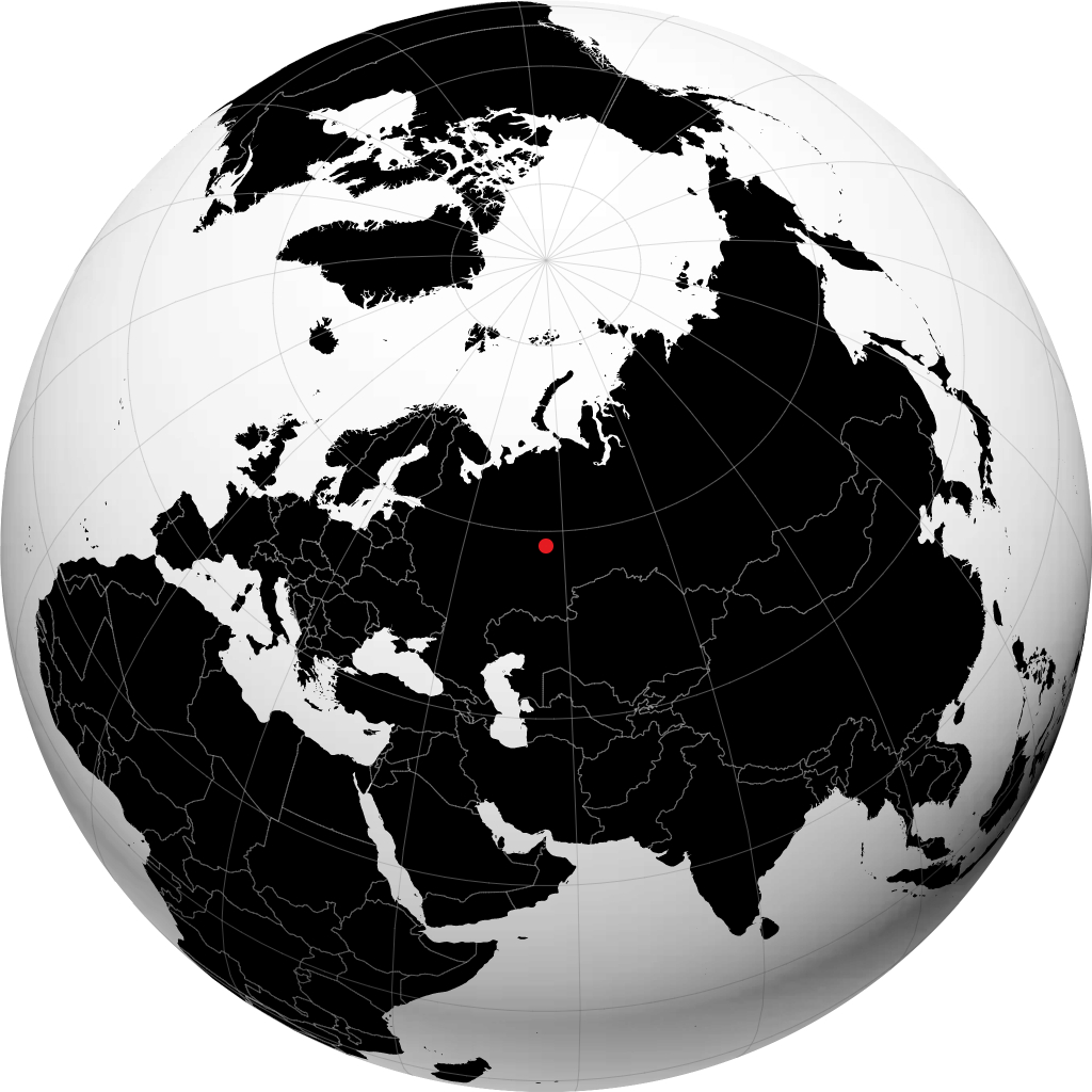 Dobryanka sur le globe