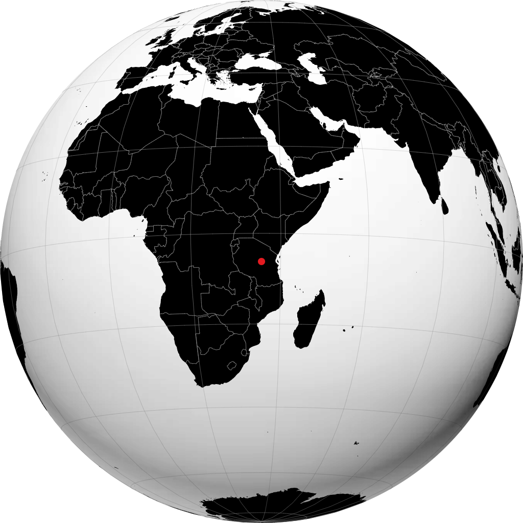 Dodoma sur le globe