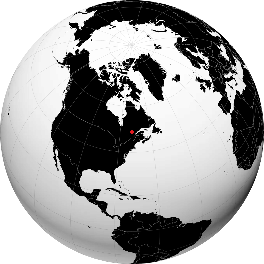 Dolbeau-Mistassini sur le globe