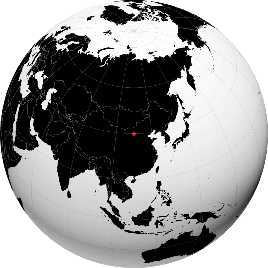Dongsheng sur le globe
