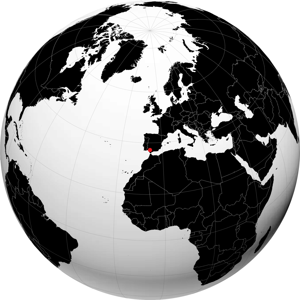 Dos Hermanas sur le globe