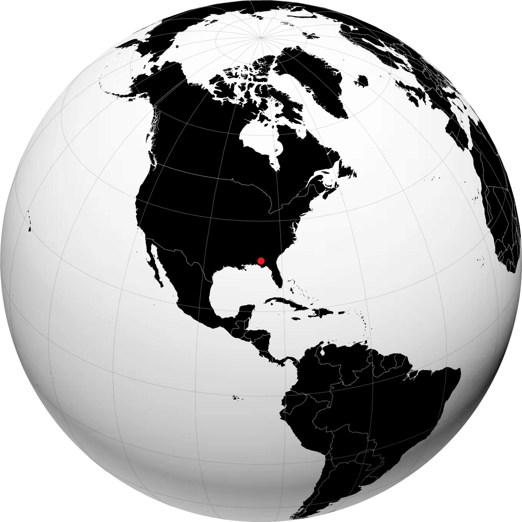 Dothan sur le globe