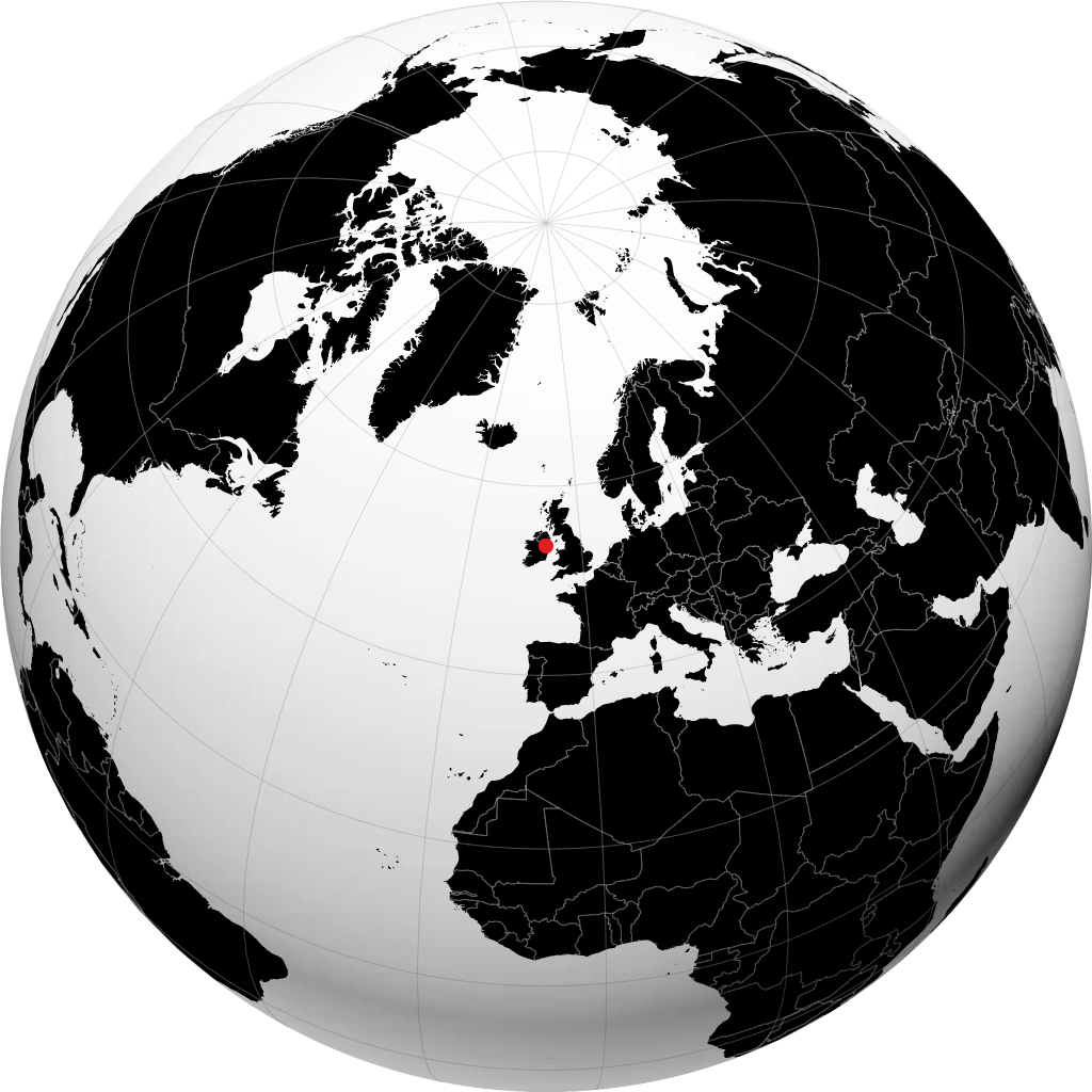 Drogheda sur le globe