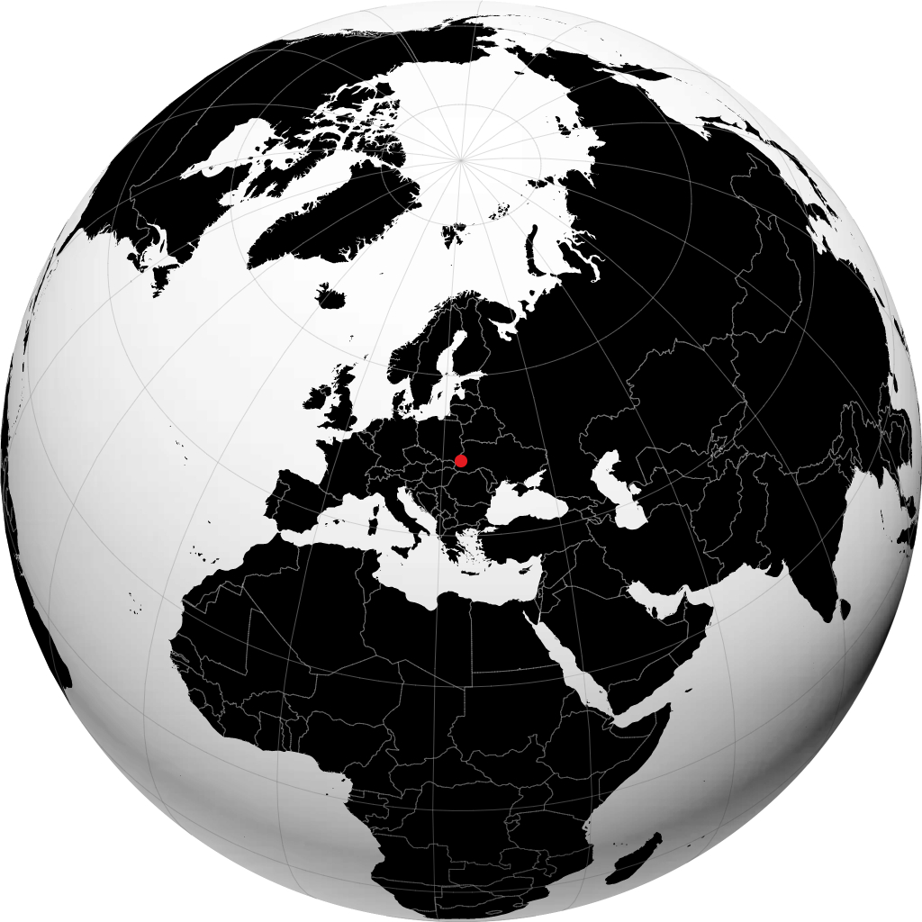 Drohobych sur le globe