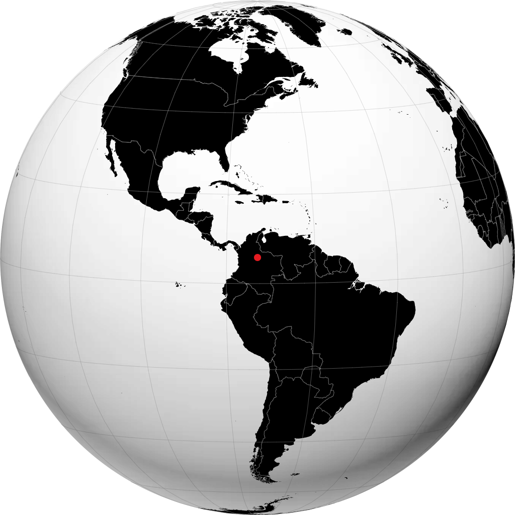 Duitama sur le globe