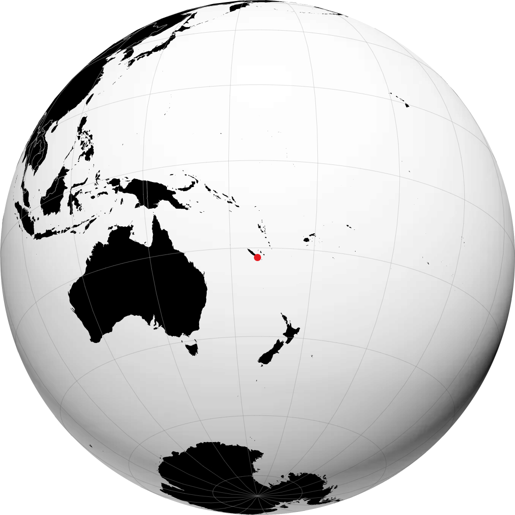 Dumbéa sur le globe