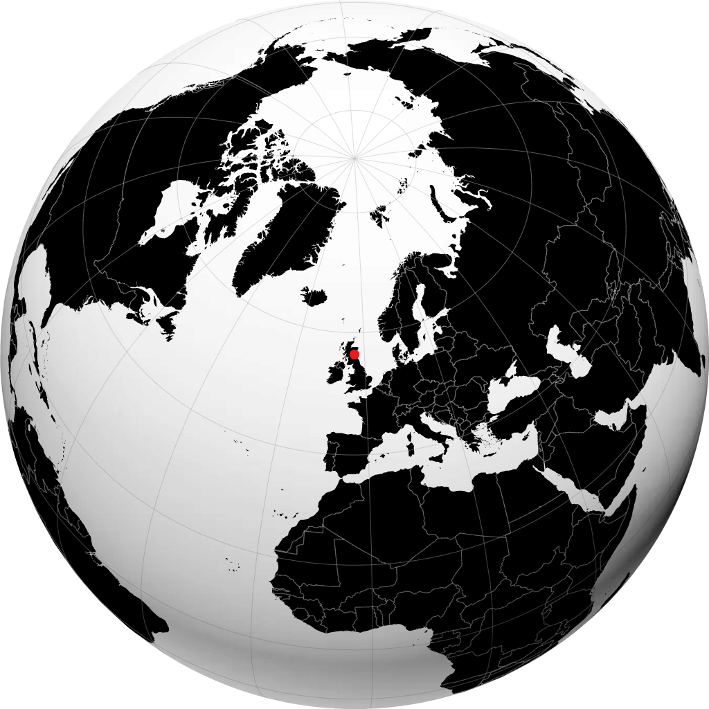 Dundee sur le globe