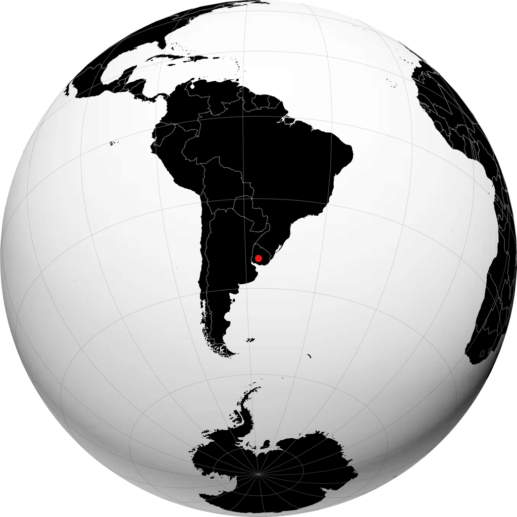 Durazno sur le globe