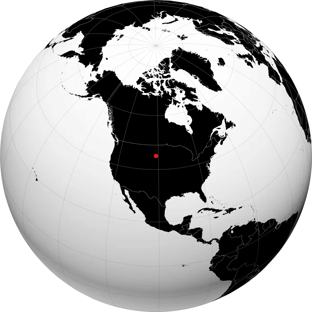 Eagle Butte sur le globe