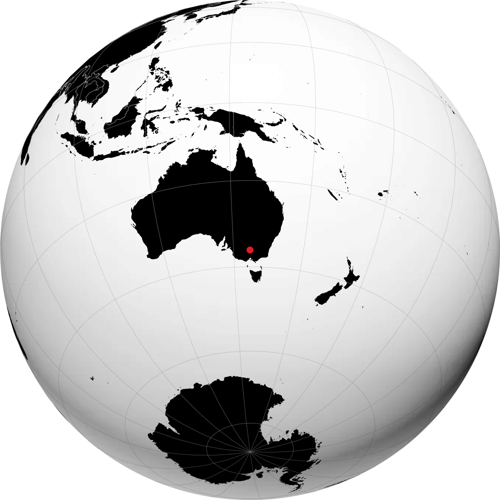 Echuca sur le globe