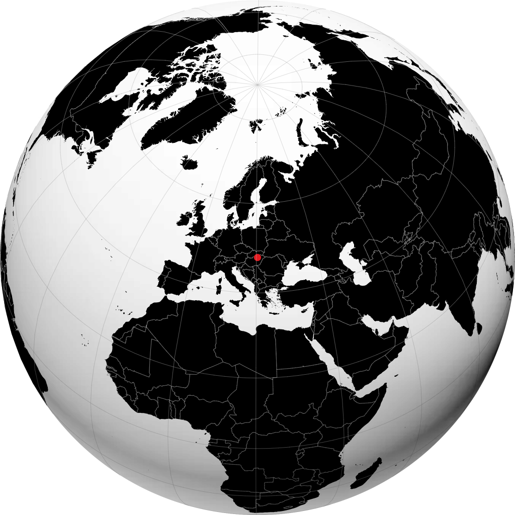 Eger sur le globe
