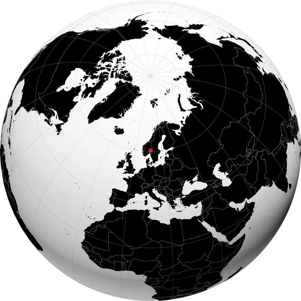 Eidsvoll sur le globe