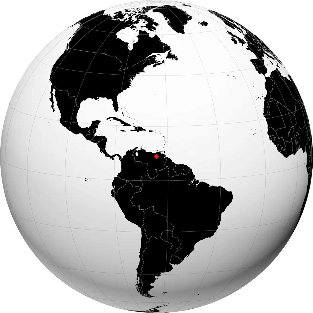 El Tigre sur le globe