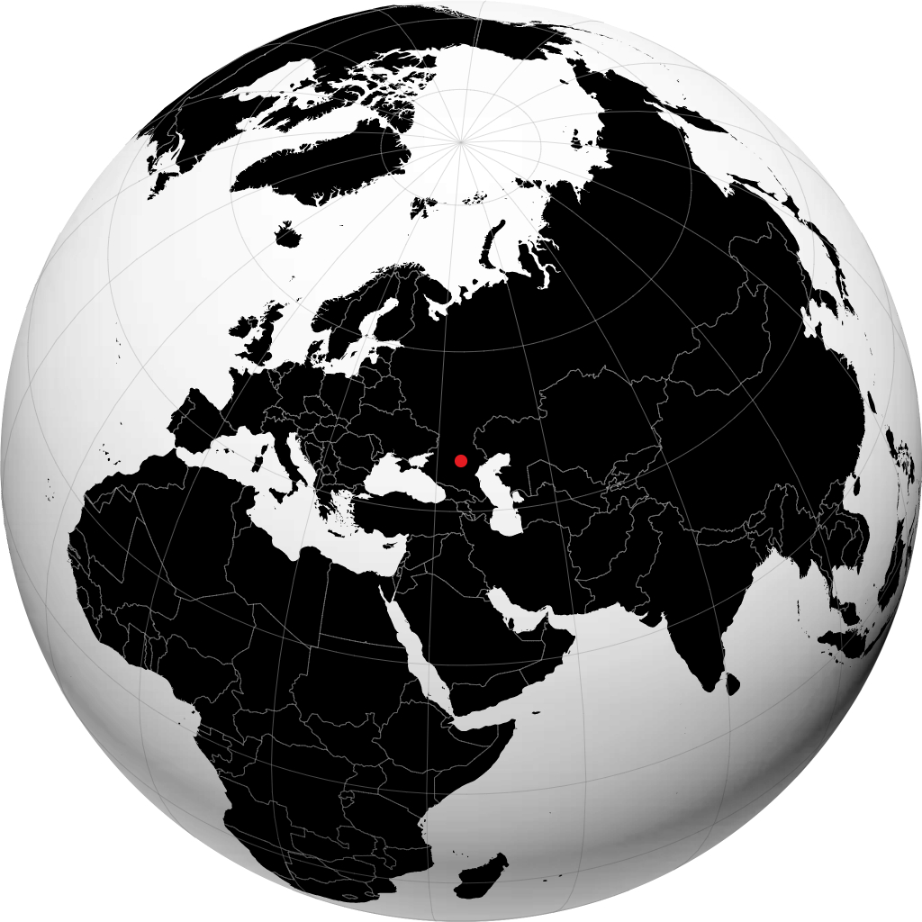 Elista sur le globe