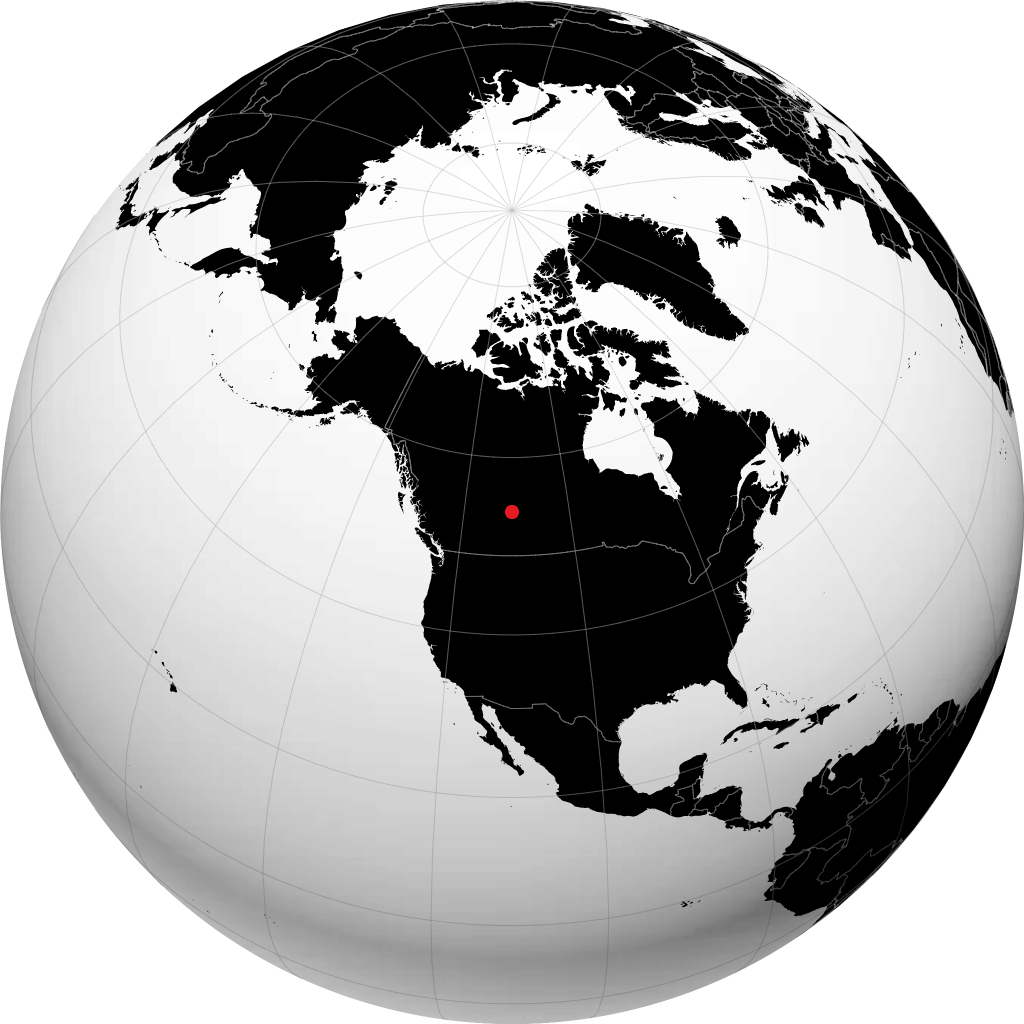 Elk Point sur le globe