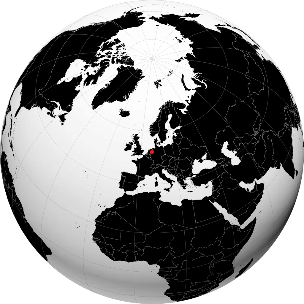 Enschede sur le globe