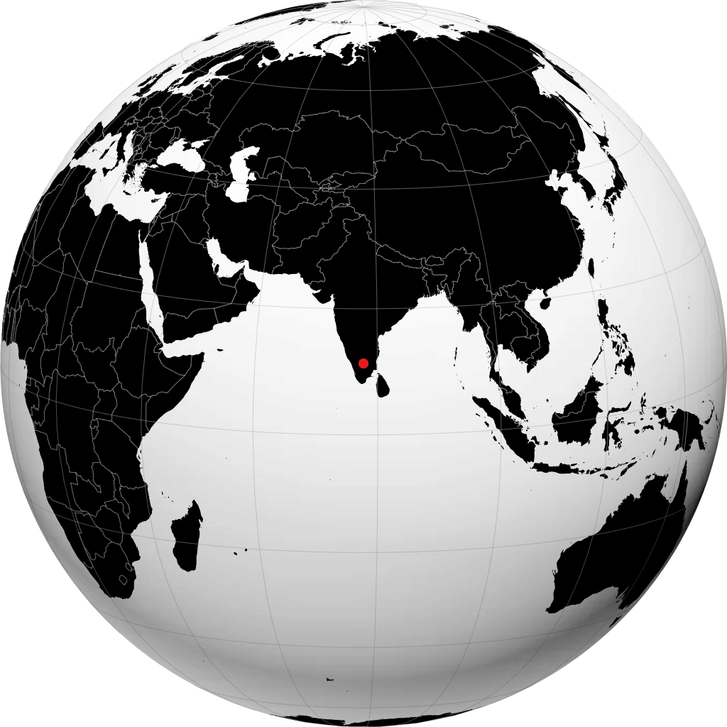 Erode sur le globe