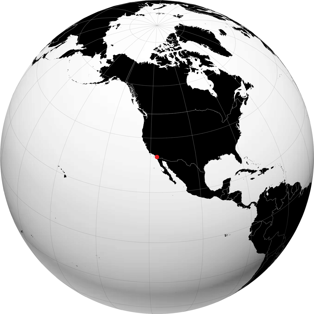 Escondido sur le globe