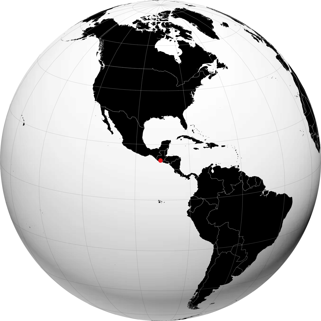 Escuintla sur le globe