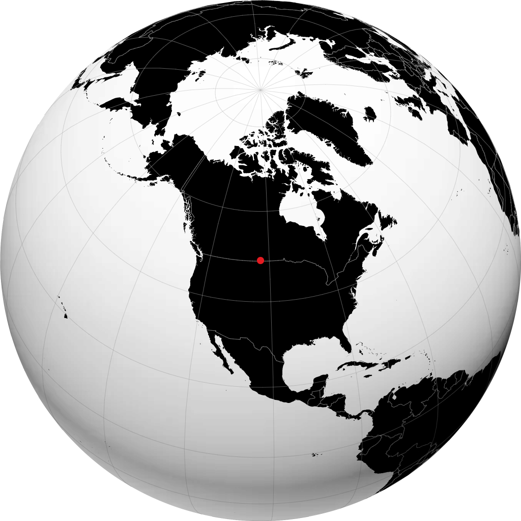 Estevan sur le globe