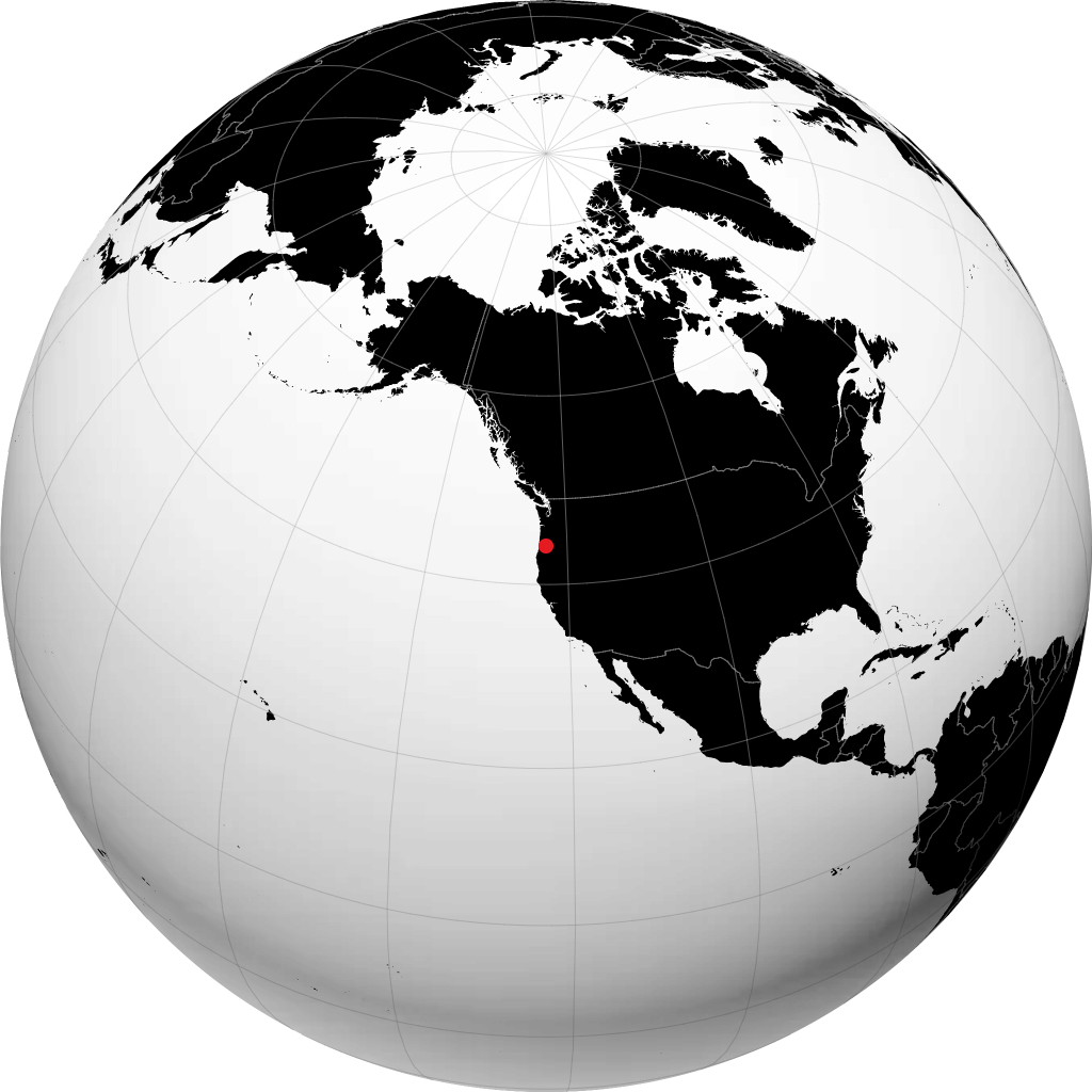 Eugene sur le globe