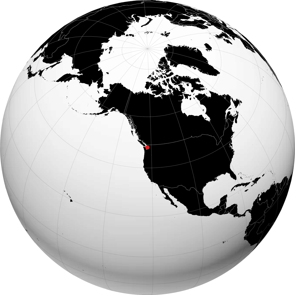 Everett sur le globe