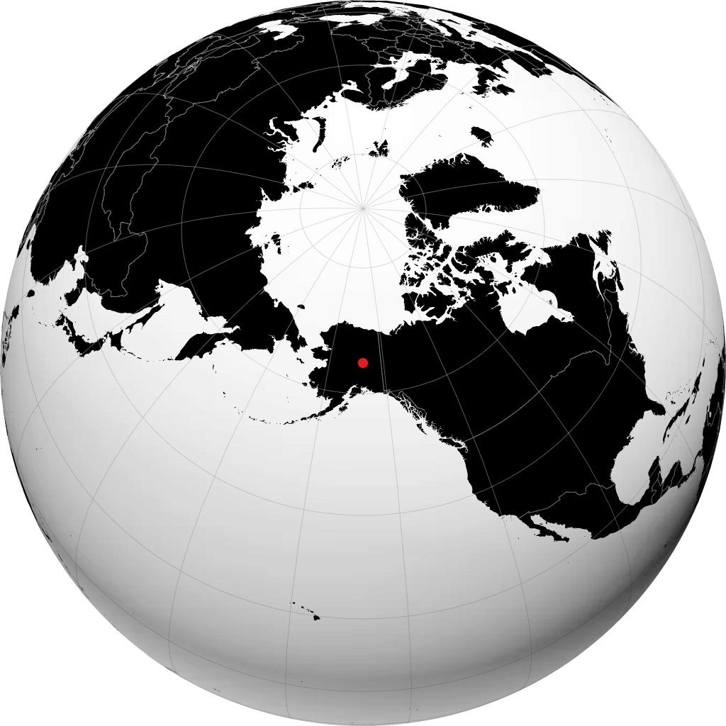 Fairbanks sur le globe