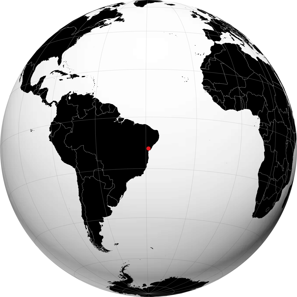 Feira de Santana sur le globe