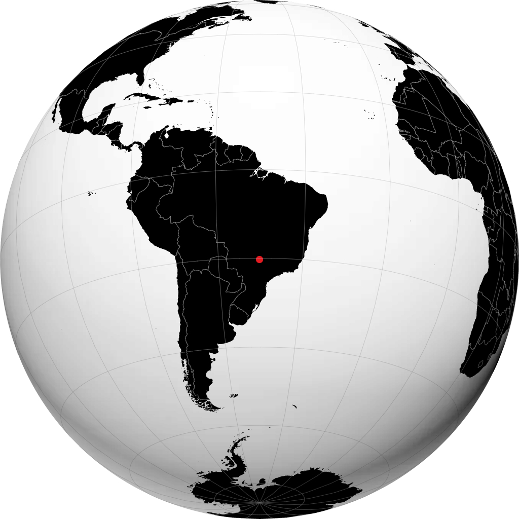 Fernandopolis sur le globe