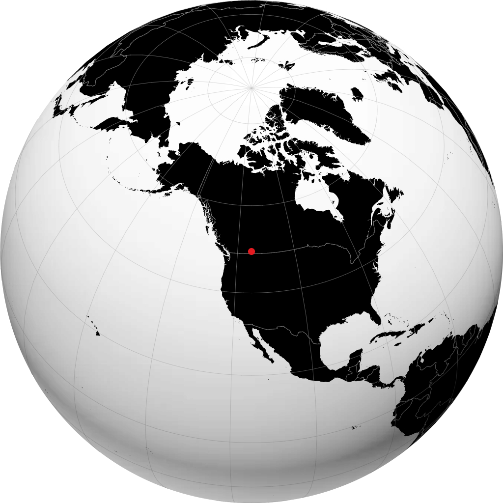 Fernie sur le globe