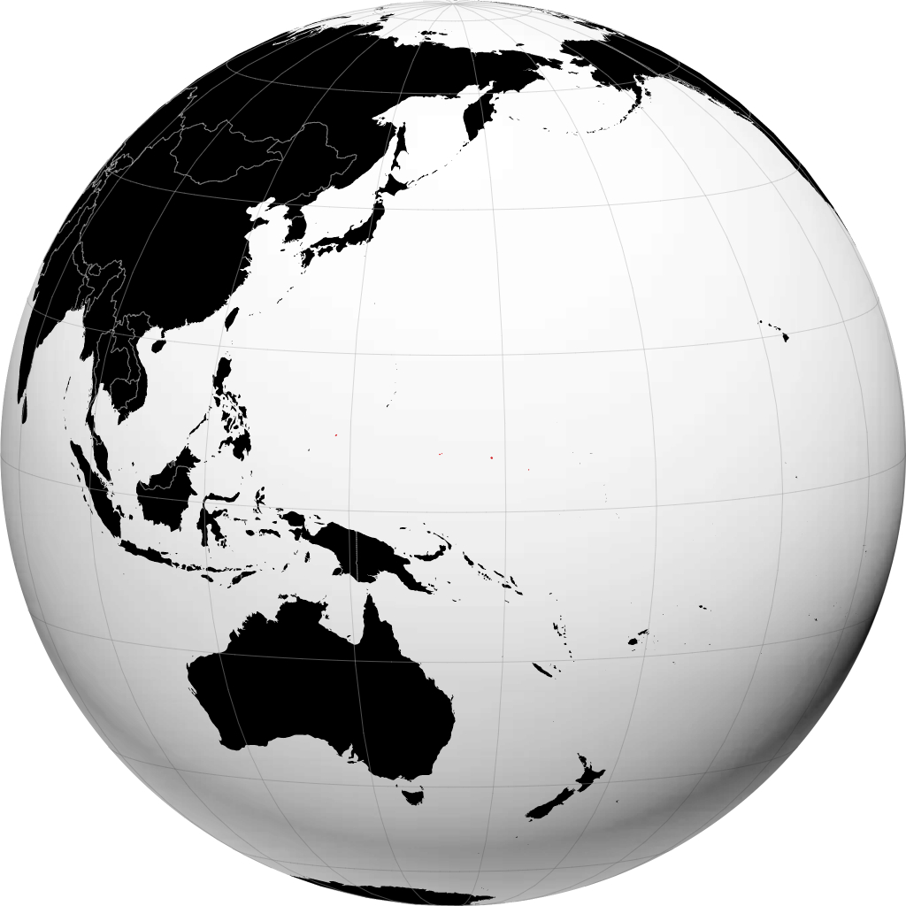 Micronésie sur le globe