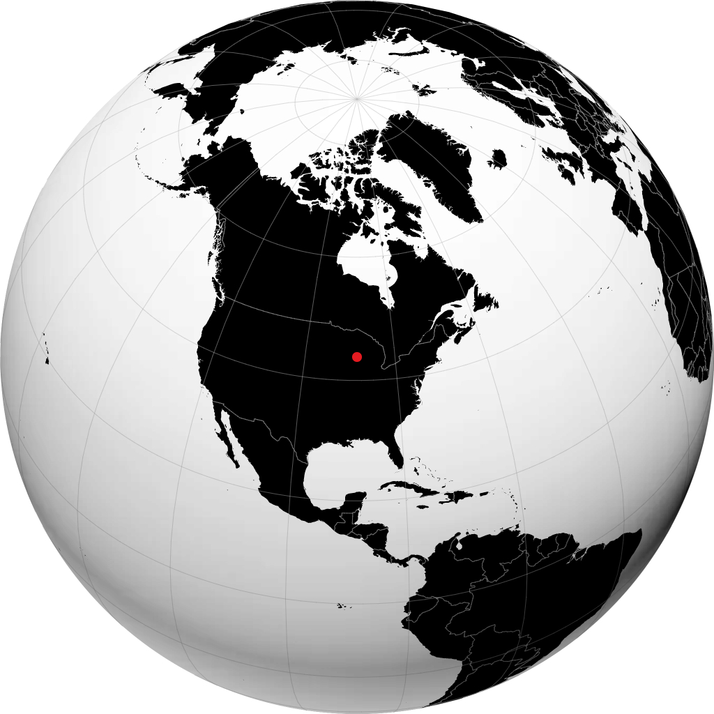Fond du Lac sur le globe