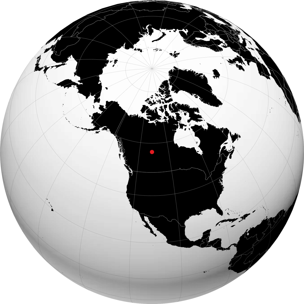 Fort McMurray sur le globe