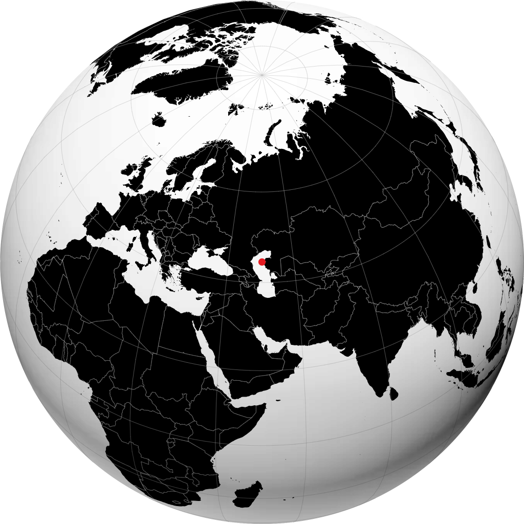 Fort-Shevchenko sur le globe
