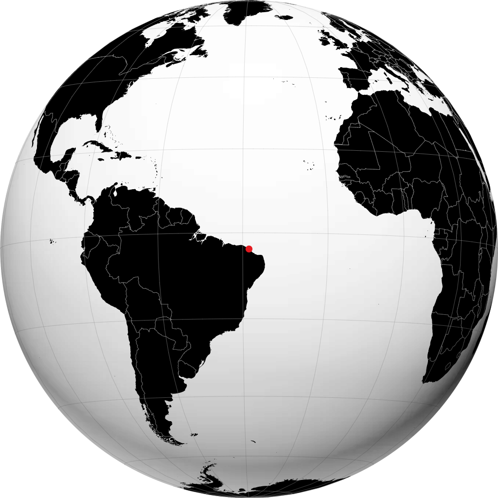 Fortaleza sur le globe