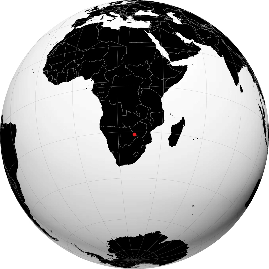 Francistown sur le globe