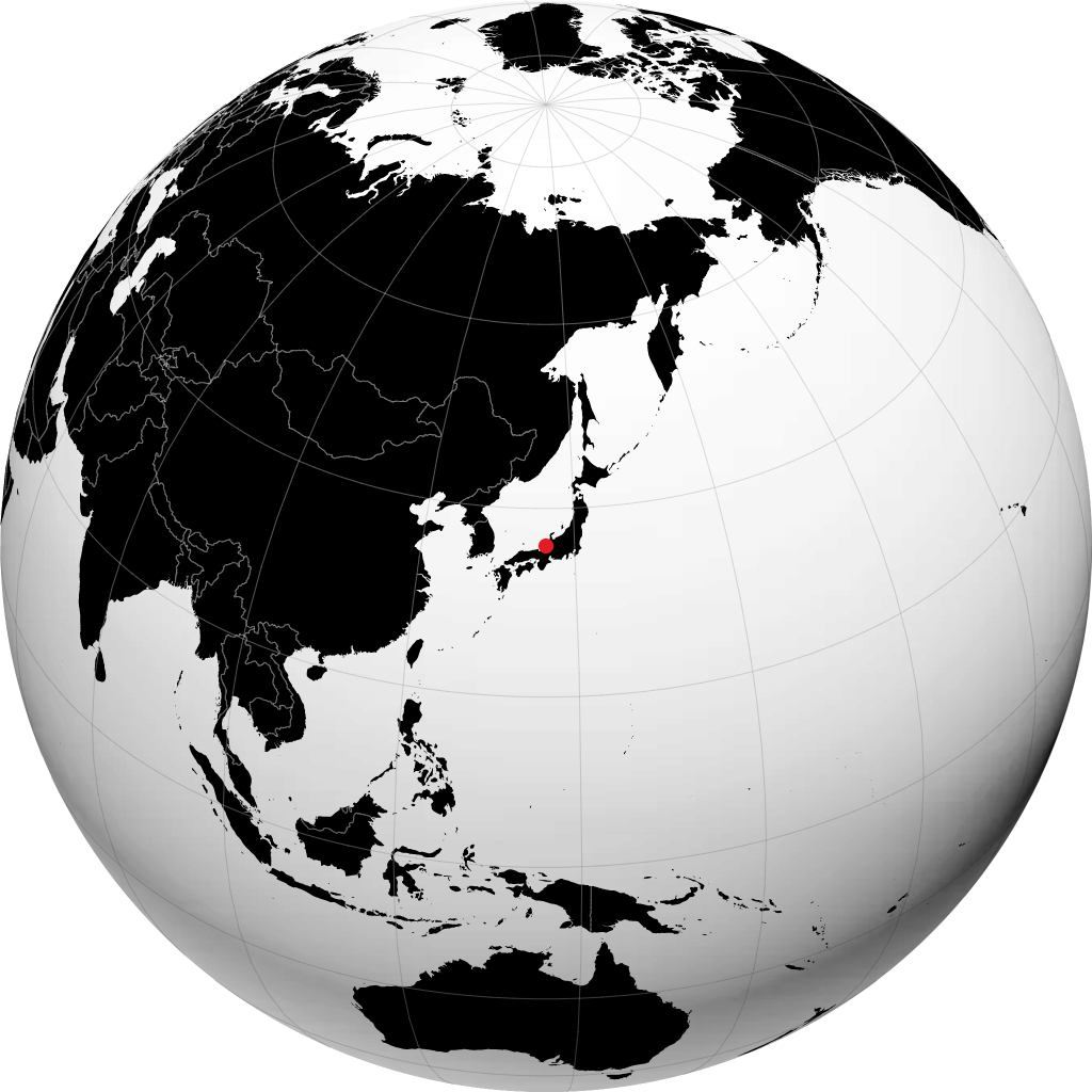 Fukui sur le globe