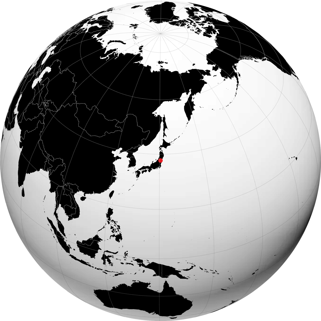 Fukushima sur le globe
