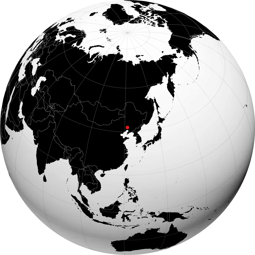 Fuxin sur le globe
