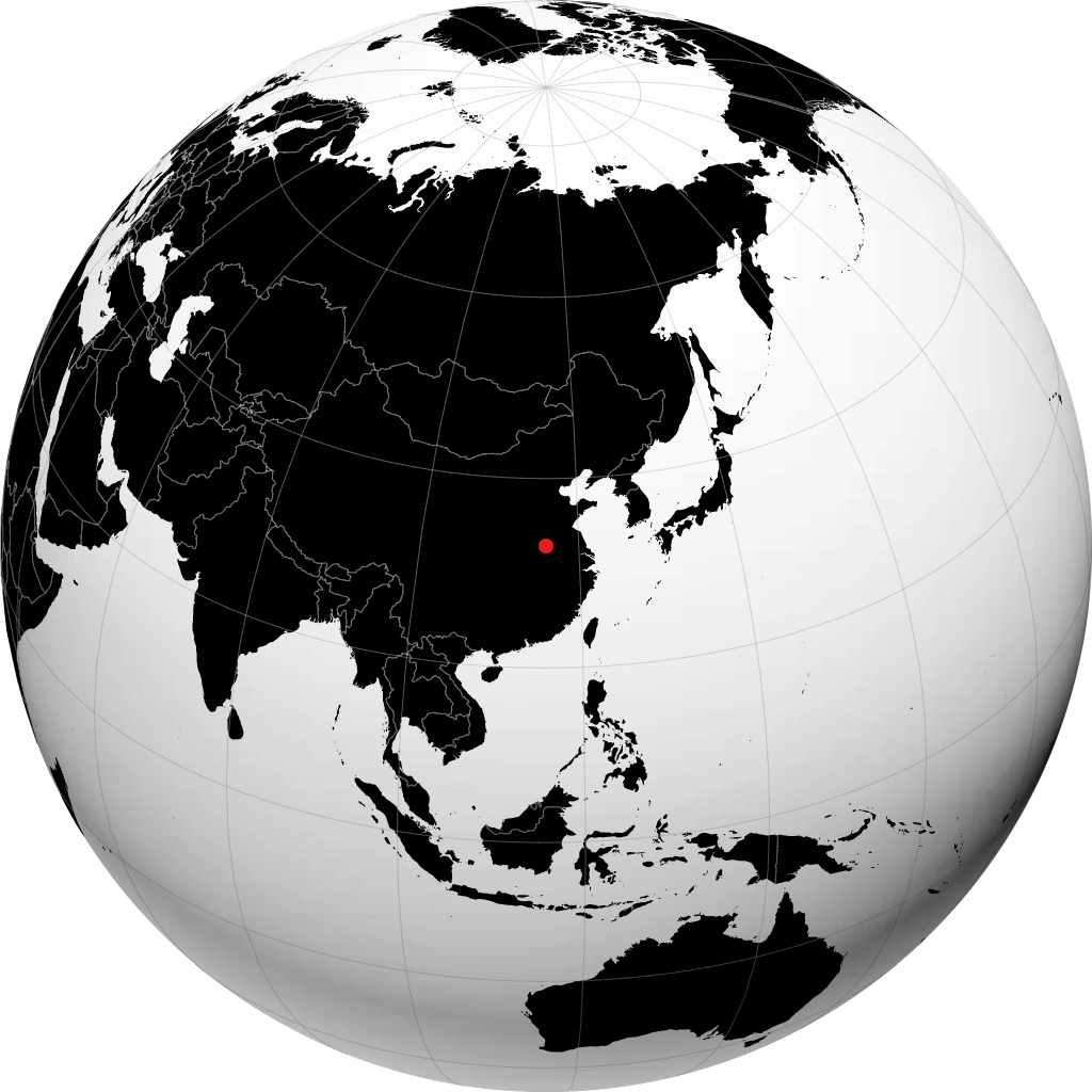 Fuyang sur le globe