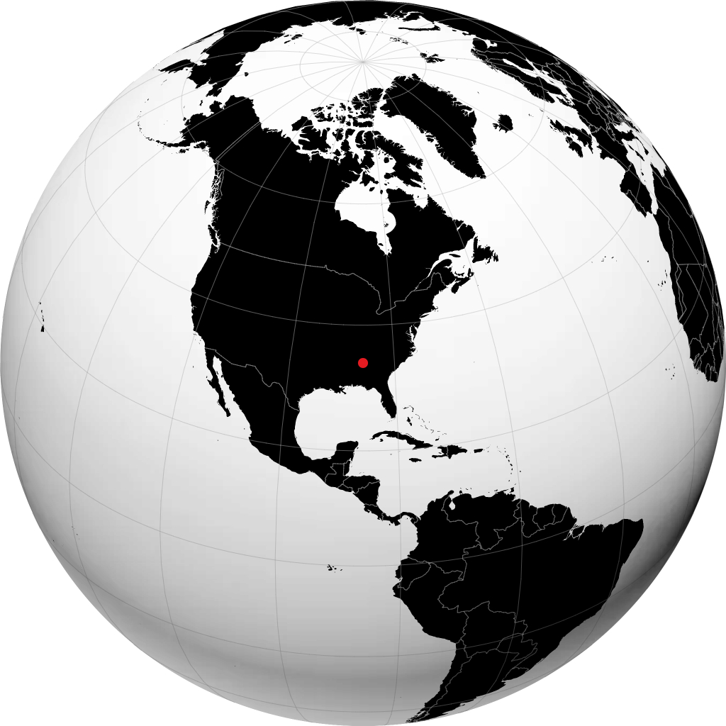 Gadsden sur le globe