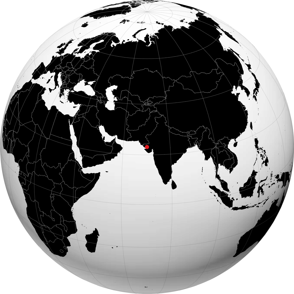 Gandhidham sur le globe