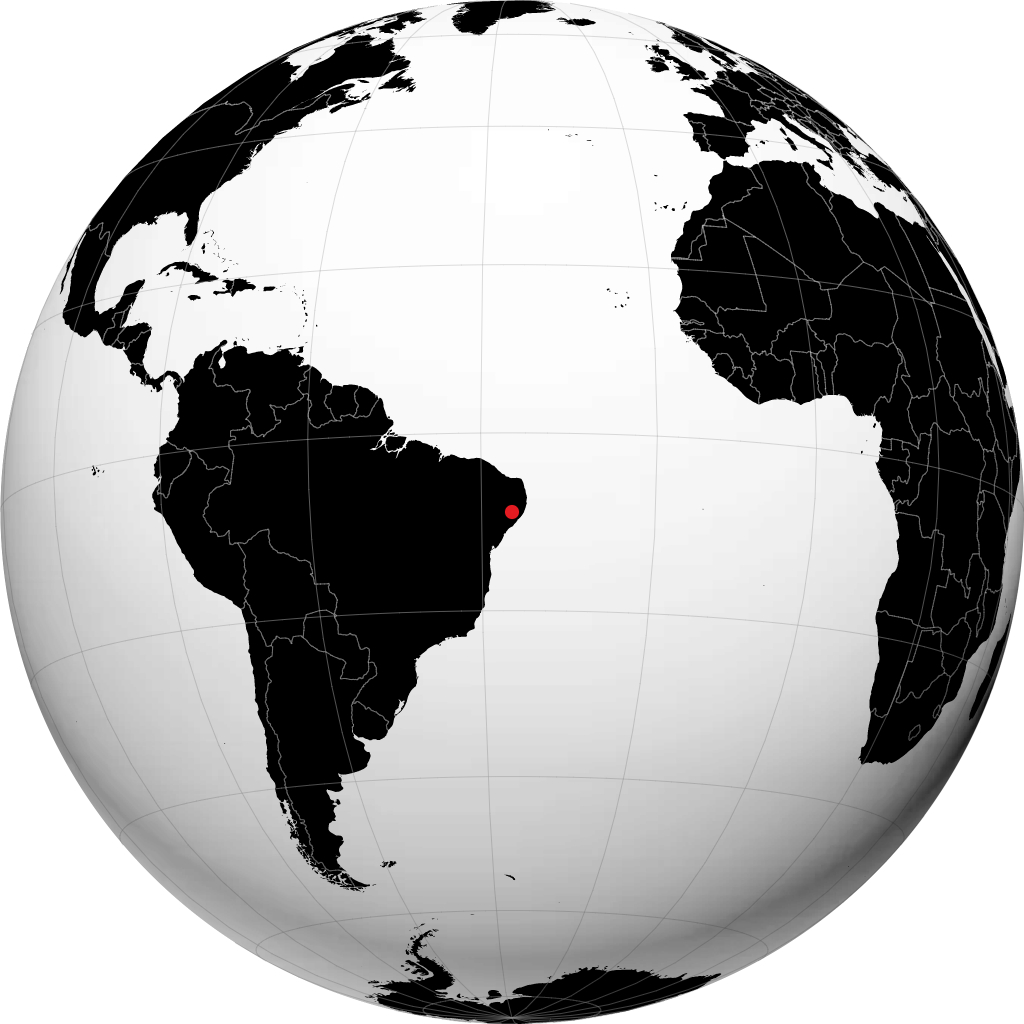 Garanhuns sur le globe