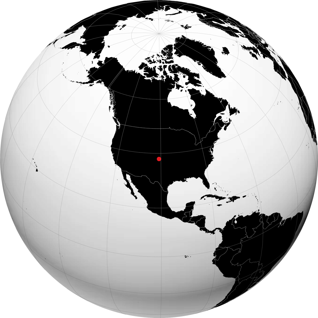 Garden City sur le globe