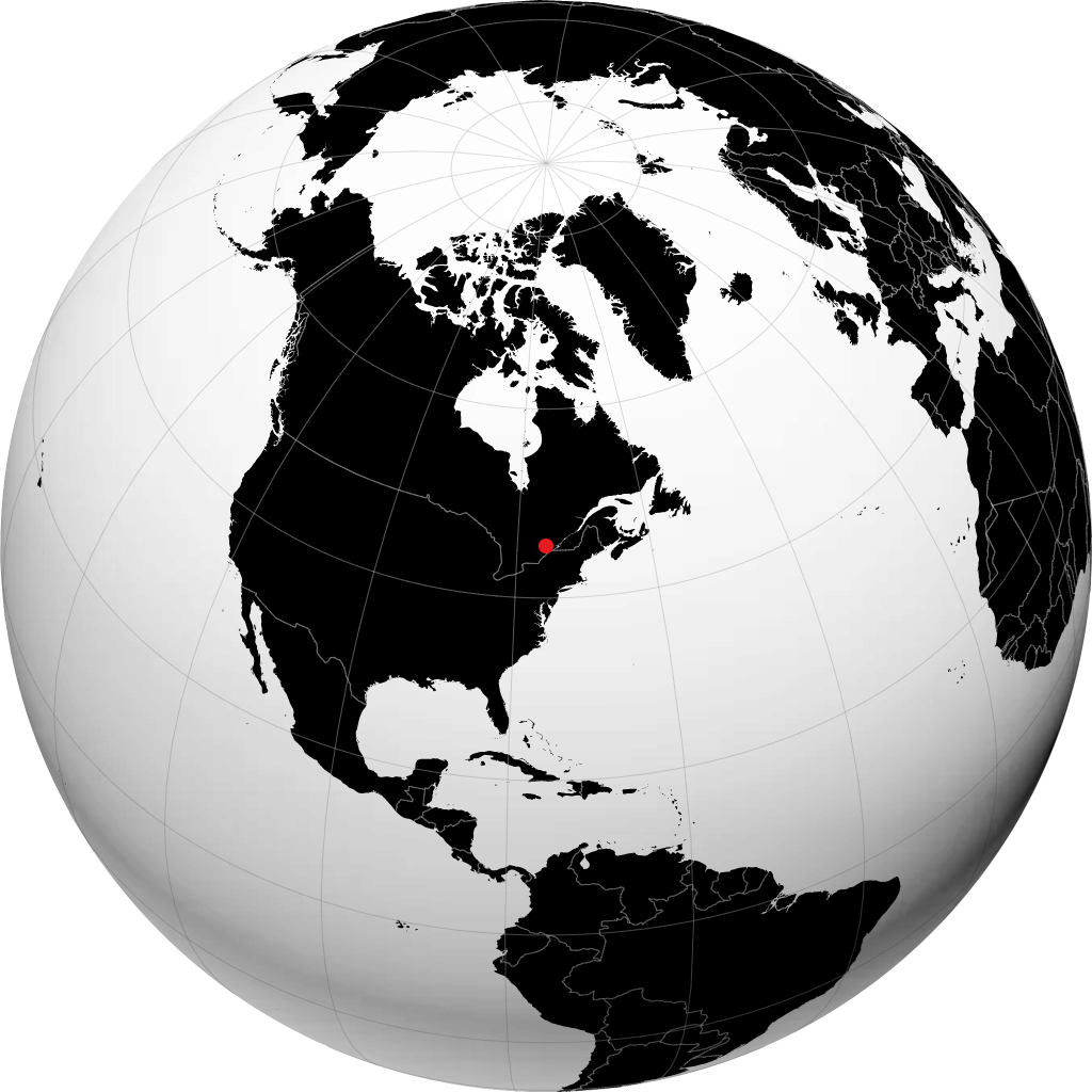 Gatineau sur le globe