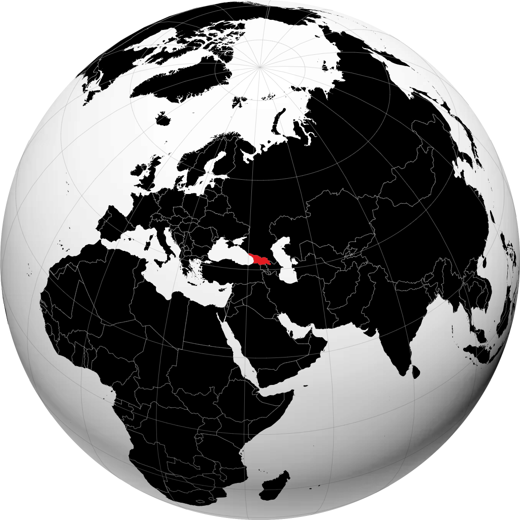 Géorgie sur le globe