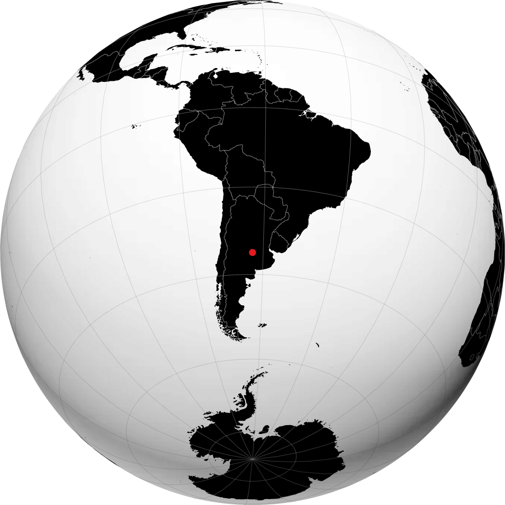 General Villegas sur le globe